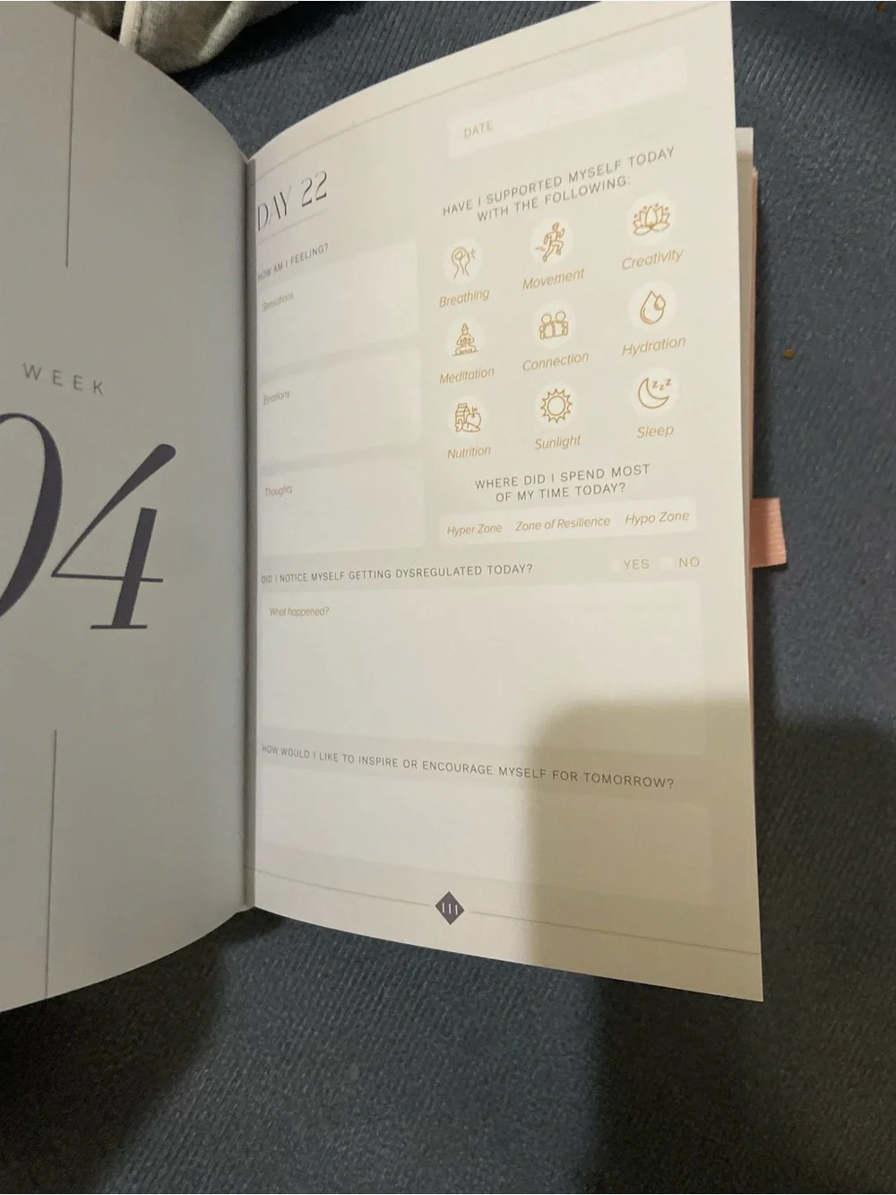 Mental Health Journal, 91-Day Guided Journal, Pink